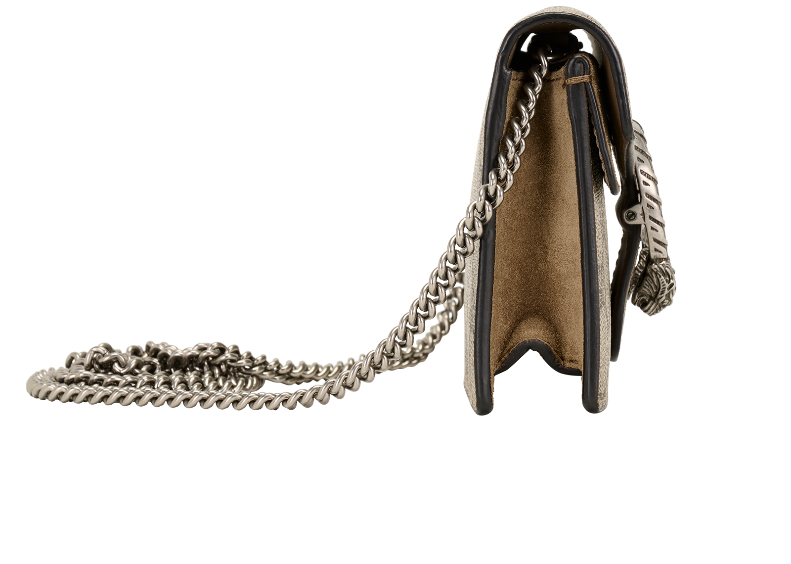Super Mini Dionysus, &pound;475, Handbags, Beige, Canvas, Side view